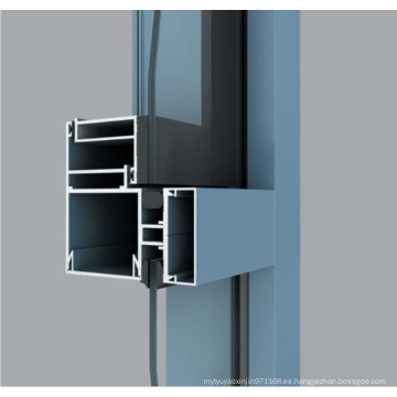 Extrusión de perfiles de aluminio de fachada